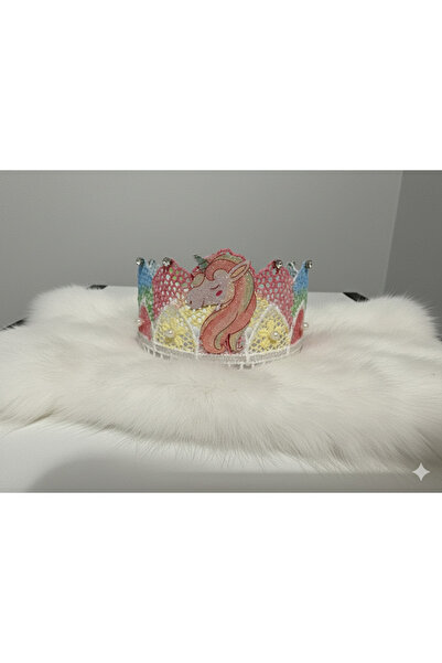 Home Unicorn2 El Yapımı Kişiselleştirilebilir Doğum Günü Tacı (Çocuk ve Bebek)