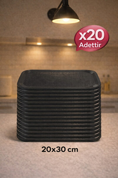 PEARSTORE 20 Pieces 20X30 No0 Fast Food Tray - , Serving Tray , - Presentatio...