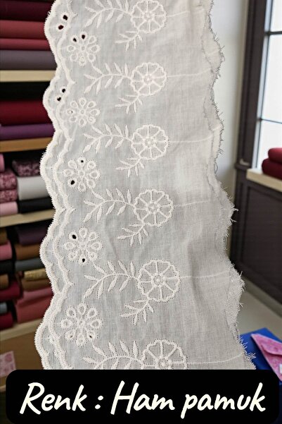 DUAYEN fisto vual üzeri işleme duygulu desen 1 metre