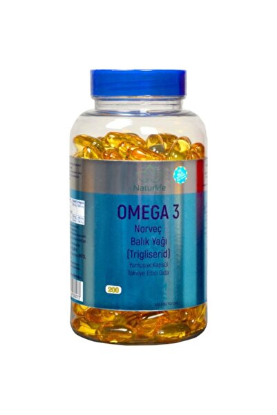 Naturelife Naturlıfe Omega 3 Norvec Trigliserid 1300 Mg 200 Kapsul