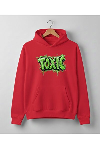 Infire clothing سويت شيرت للجنسين مصنوع من القطن بنسبة 100% مطبوع عليه Toxıc ...