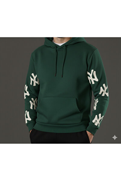 ALİ.COM Hanorac unisex cu glugă, imprimat, supradimensionat, cu 3 fire, cu gl...