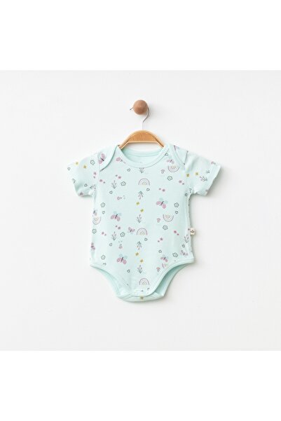 Pasillo بدلة قطنية ملونة منقوشة بأكمام قصيرة للأطفال حديثي الولادة من عمر 3 إ...