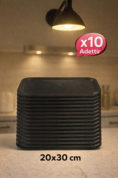 PEARSTORE 10adet 20x30 No0 Fast Food Tepsisi - , Servis Tepsisi , - Sunum Tep...