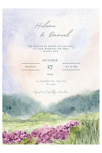 izmirdenet Düğün Davetiyesi 99 Adet Zarfsız Baskı ve Tasarım Dahil! Davetiye ...