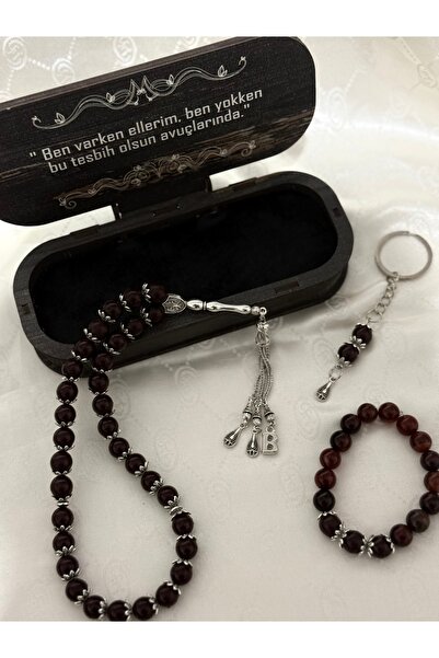 Çelik El Yapımı Epoksi Kan Tesbih - Kişiye Özel Bir Üründür