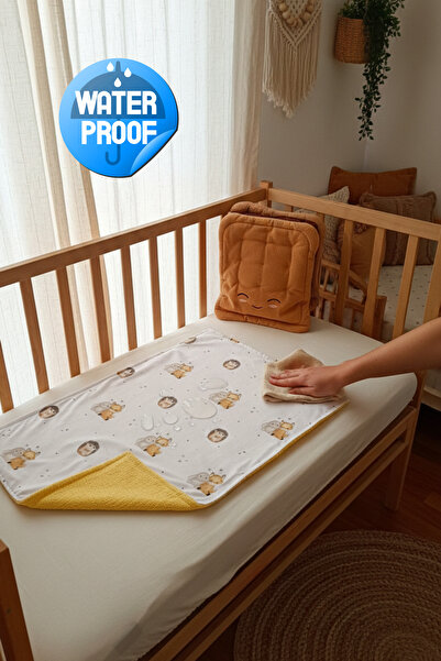 Alt Açma Değiştirme Örtüsü Sıvı Geçirmez Koruyucu Alez Yıkanabilir Bebek Bakım Örtüsü