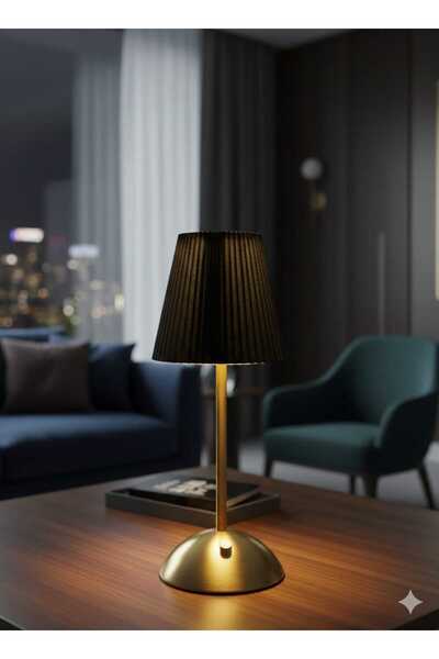 Sunbox metal gövde masa lambası 3 renk dim edilebilir şarjlı kablosuz SİYAH