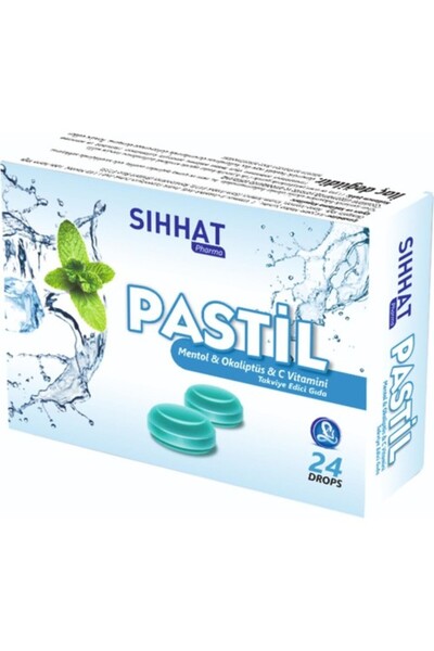 Sıhhat Pastil Mentol, Okaliptüs Ve C Vitamini 24 Lü