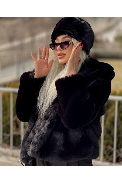 stravis قبعة كالباك سوداء من القطيفة على الطراز الروسي