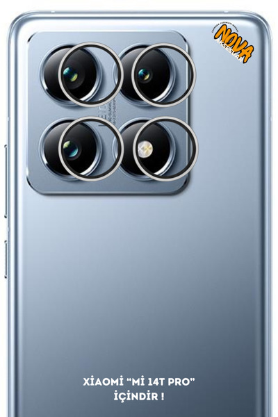 cepmoda واقي عدسة الكاميرا المعدني من شاومي 'MI 14T PRO' - فضي