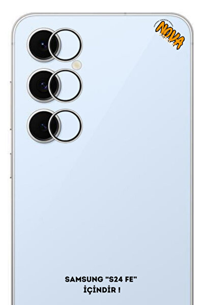 cepmoda واقي عدسة الكاميرا المعدني لهاتف سامسونج جالاكسي 'S24 FE' - فضي