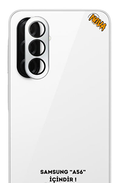 cepmoda زجاج حماية لعدسة الكاميرا المعدنية من سامسونج جالاكسي 'A56' - فضي