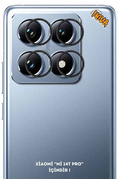 cepmoda واقي عدسة الكاميرا المعدني من شاومي 'MI 14T PRO' - أسود