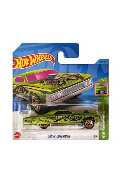 HOT WHEELS Hot Wheels Layin' Lowrider Diecast Car, 1:64, Green