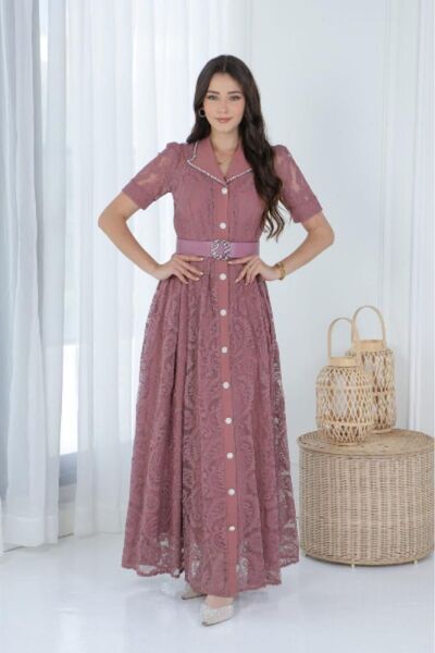 belivia Elegant maxi lace dress