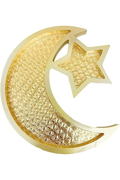 Arabest صينية طعام خشبية، صينية عرض طعام مزخرفة، قمر خشبي، أدوات مائدة خشبية ...