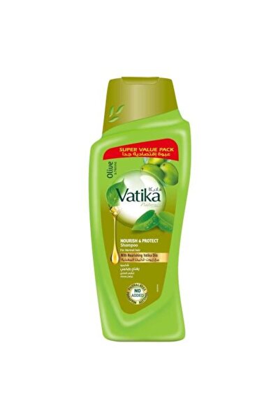 Vatika شامبو مغذي وواقي للشعر العادي بزيت الزيتون والحناء - 700 مل