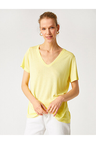 Koton طاقم الرقبة قصيرة الأكمام الأساسية تي شيرت