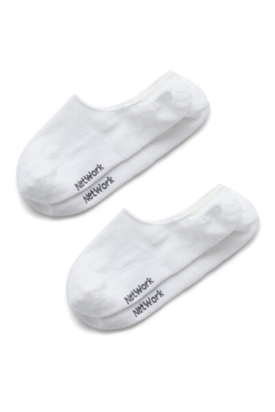 Network Beyaz 2li Kadın Bambu Çorap Seti
