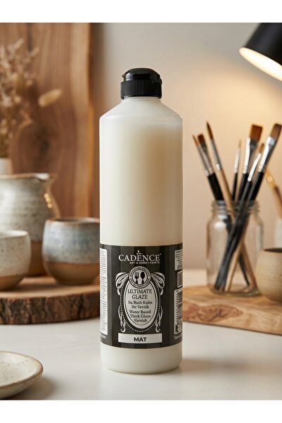 Cadence Ultimate Glaze Mat 750 ml Tüm Yüzeyler Kokusuz Su Bazlı Kalın Sır Vernik