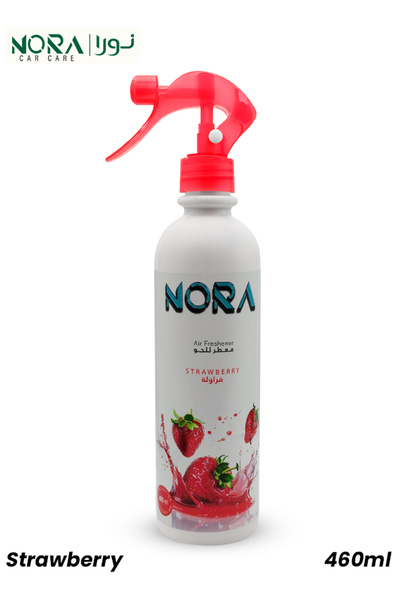 Nora معطر جو برائحة الفراولة، بخاخ 460 مل - انتعاش يدوم طويلاً للمنزل والمطبخ...