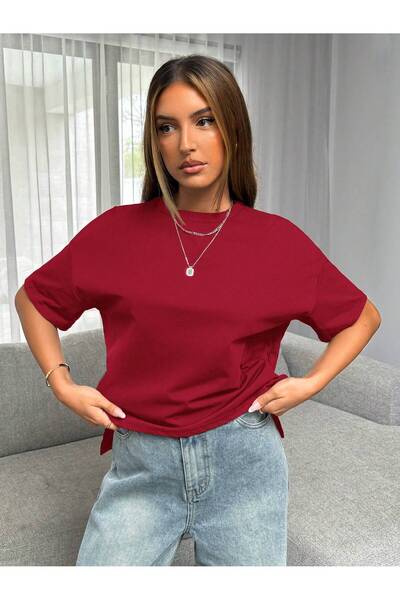 MONFİ Γυναικείο μπλουζάκι Basic Crew Neck