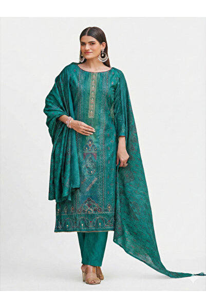 NISHANT HANDICRAFT طقم بدلة سالوار كاميز غير مخيط