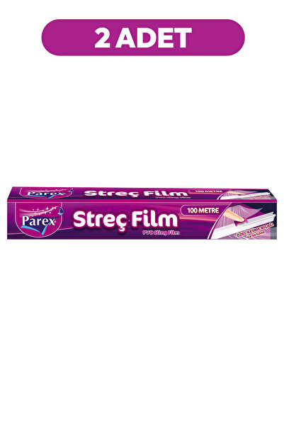 Parex Kesme Bıçaklı 100m Streç Film İkili Paket