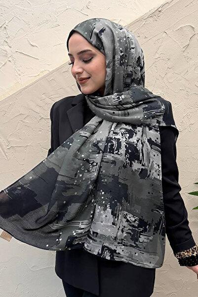 efdal şal eşarp Sahara Pattern Cotton Silk Shawl