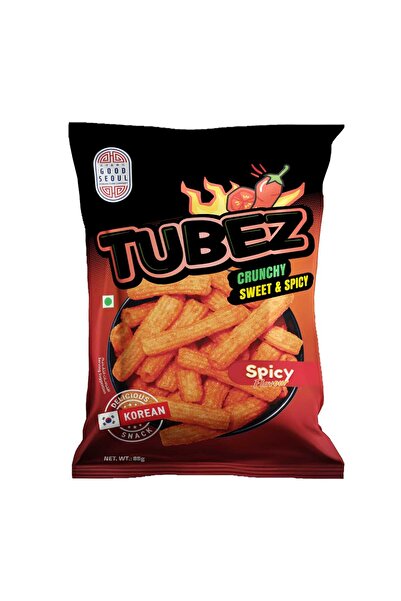 Good Seoul Tubez Crunchy Sweet & Spicy Flavour Korean Snack Crispy Bite Bold ...