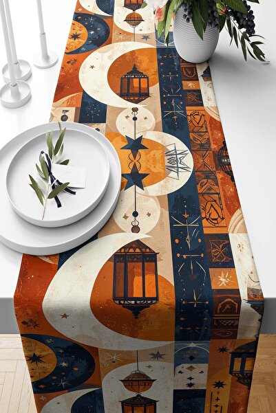 Pilloveland سجادة رمضان منقوشة بنمط أفريقي من الجلد المدبوغ المنسوج 140*40 سم...