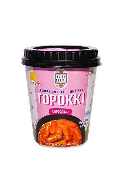 Good Seoul Korean Rice Cake Topokki Carbonara Creamy Cheese Sauce Chewy Rice ...