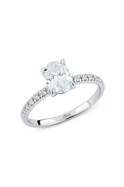 Lilarote Pırlanta 1.17 Ct Pırlanta Oval Tektaş Yüzük