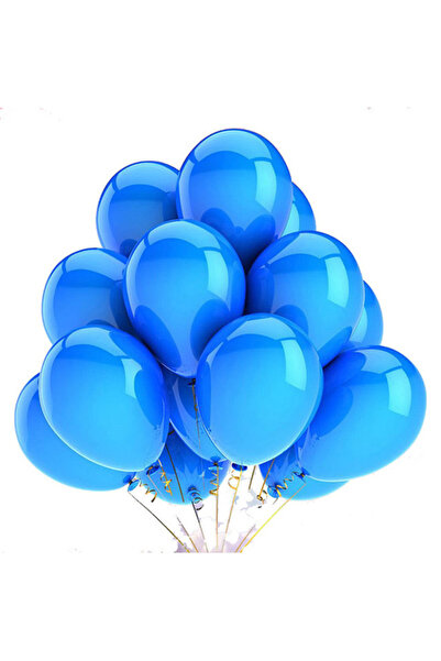 Generic مجموعة من 100 بالون أزرق من اللاتكس للحفلات، مقاس 12 بوصة، مناسبة لحف...