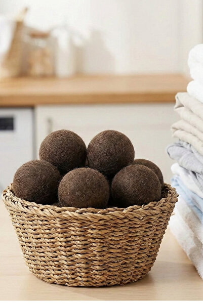 Reyo مجموعة كرات مجفف الملابس من الصوف النقي 100%، مكونة من 6 قطع، مقاس L، لو...