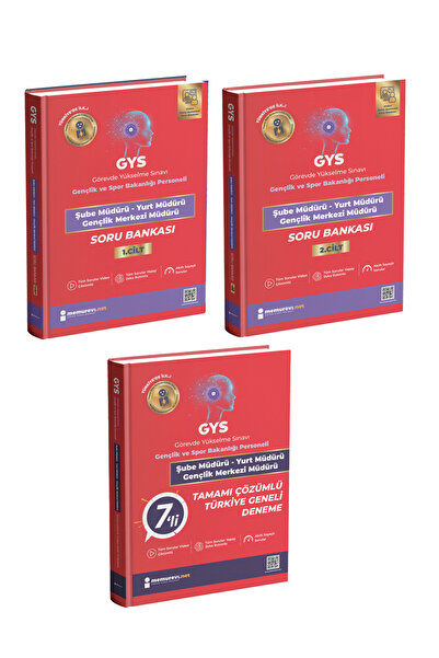 Memurevi Yayınları 2026 Gençlik ve Spor Bakanlığı GYS Şube Müdürü Yurt Mdr Ge...