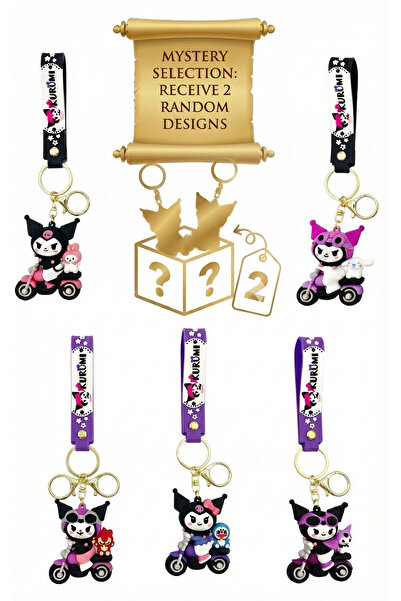 REZZOSS مجموعة ميداليات مفاتيح كورومي الغامضة (عبوتان) بتصميمين عشوائيين، مصن...