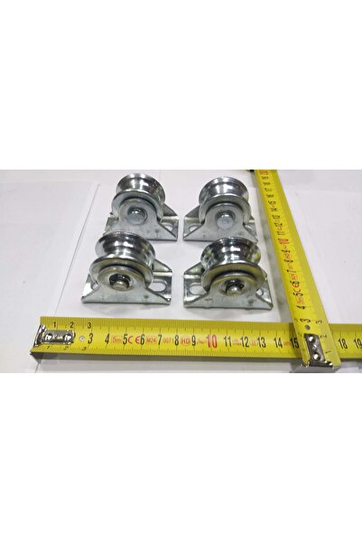 Falo 4 ADET 40 MM 4CM TEKERLEK BOYU KEPLİ BİLYALI SÜRGÜLÜ DEMİR KAPI MAKARASI