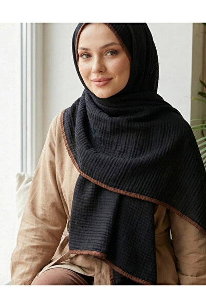 SilkTouch Straight Muslin Shawl with Bias Cord