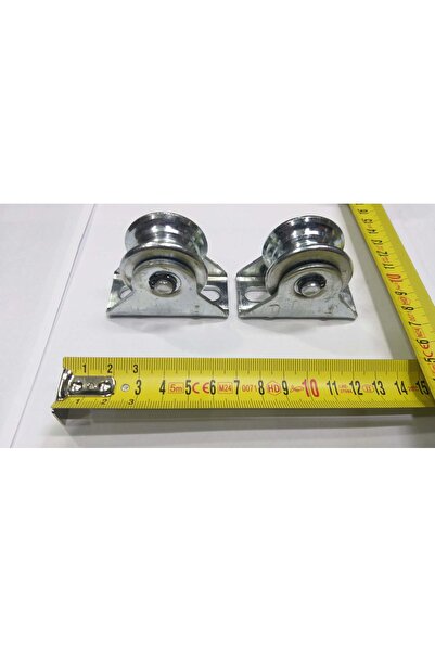 Falo 2 ADET 40 MM 4 CM TEKERLEK BOYU BİLYALI KEPLİ SÜRGÜLÜ KAPI MAKARASI