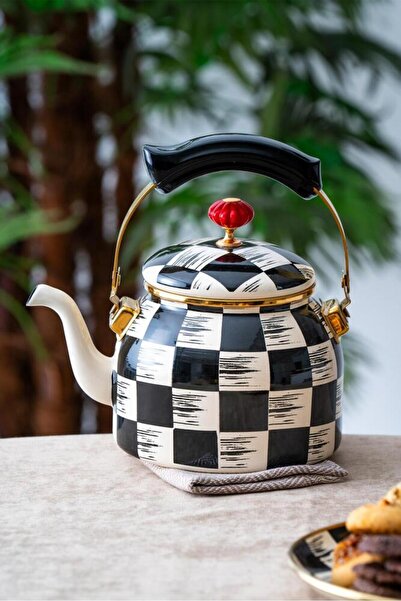 ACAR كيتشن بيوند الشطرنج نمط المينا كريم الأسود 2250 مل العشبية / الشاي المسا...