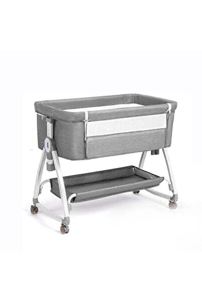 Genaric سرير أطفال جانبي قابل للتعديل مع سلة تخزين وناموسية قابلة للفصل