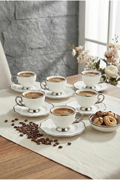 ÖZLİFE LUNA Serisi 12 Parça Kahve Fincan Takımı 9009