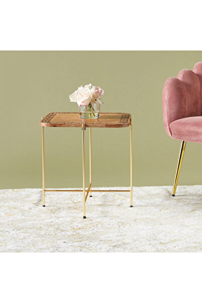 Lifestyle طاولة مميزة ذات سطح خشبي