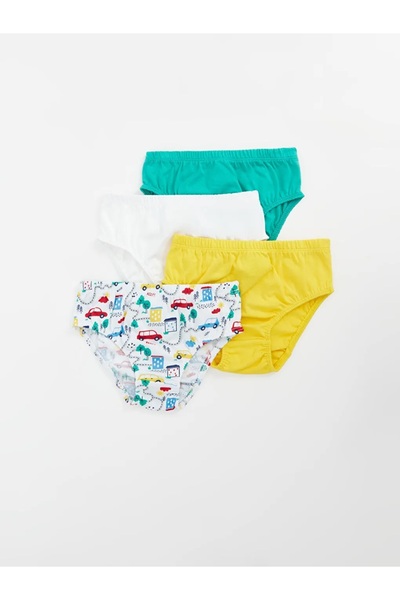 LC Waikiki LCW baby Ekru Beli Lastikli Erkek Bebek Külot 4'lü