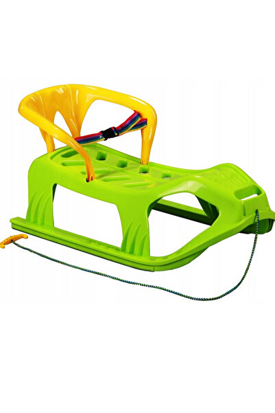 DH Sanie Marmat Snow Star, galbena cu spatar verde