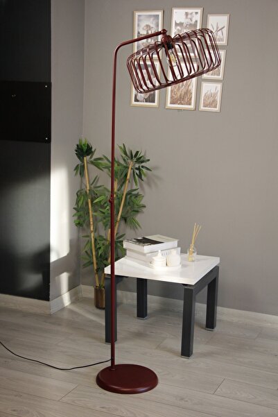 Bamyum Sante Vişne Çürüğü Düz Gövde Hareketli Başlık Lambader Modern Zemin La...