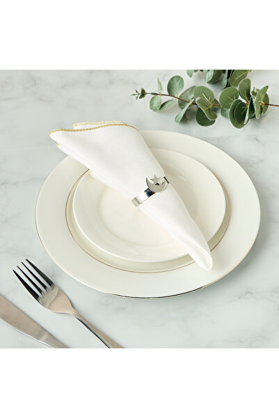 Lifestyle حلقات منديل مزينة بهلال ونجمة من نور - طقم من قطعتين