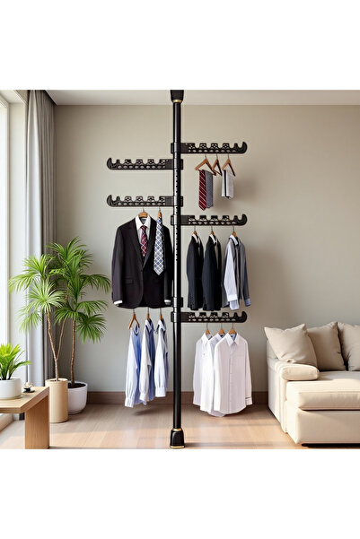 Shangxing Expandable No-Drill 5-Tier Clothes Drying Rack, Heavy Duty Iron Org...